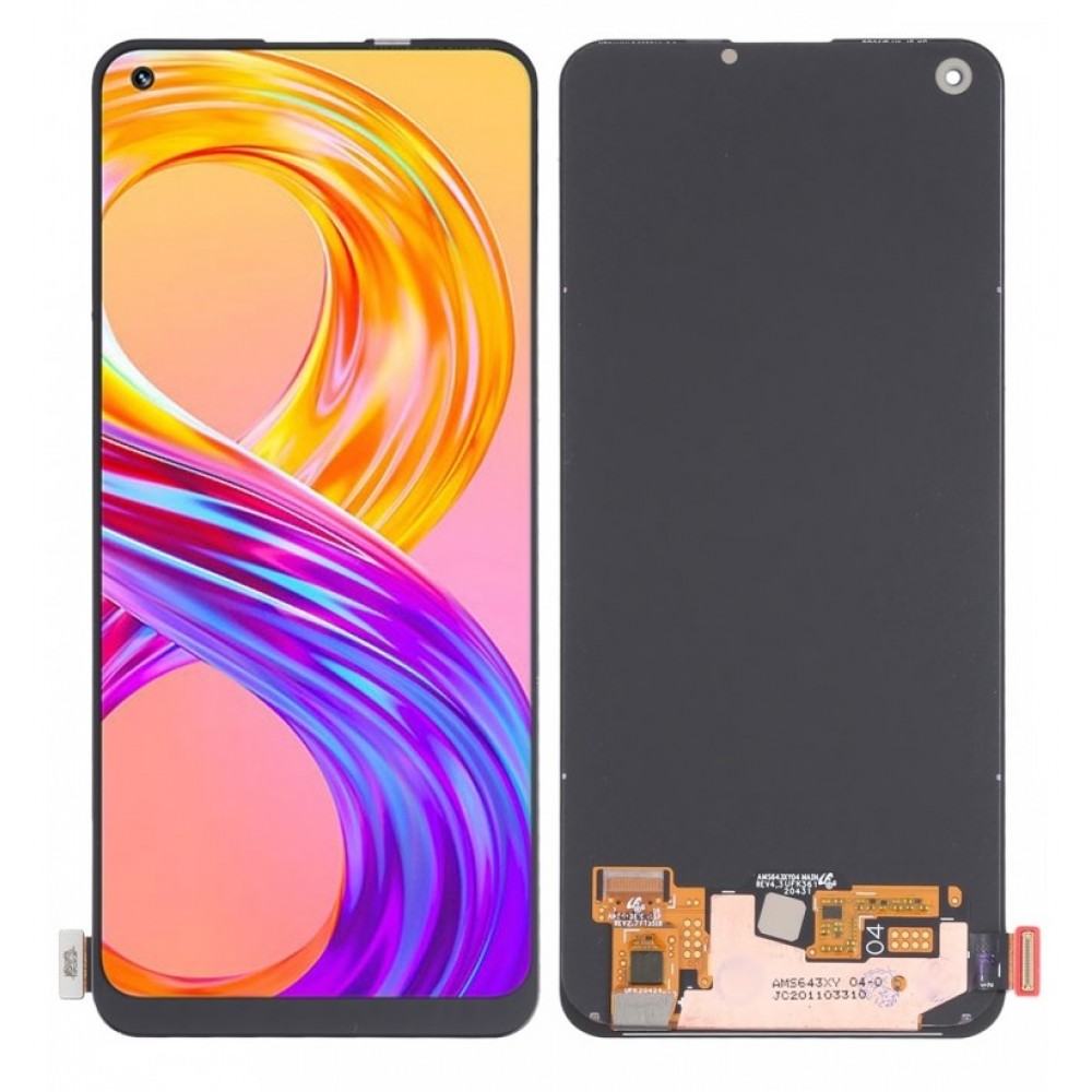 Realme 8 LCD Screen Display Replacement Black - Cellspare